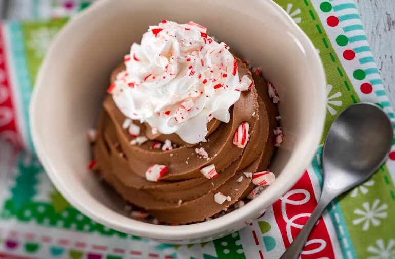 2023 EPCOT Festival of the Holidays Foodie Guide 103 Peppermint Sundae at Epcot Festival of the Holidays
