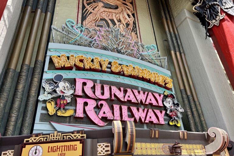 Disney World Removing Genie+ Pre-Sales Starting June 8th 3 Runaway Railway attraction signage