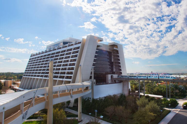 7 Best Hotels at Magic Kingdom & Why You Should Stay There 136 Monorail line outside of hotel