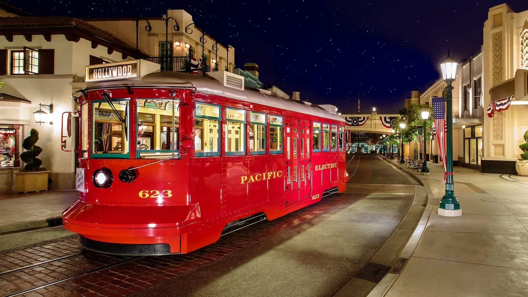 Train trolley on tracks