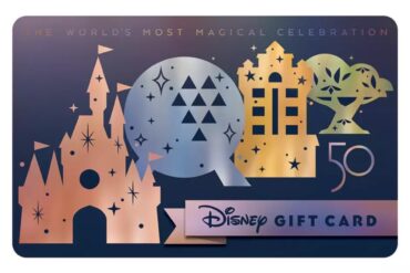 August $25 Disney Gift Card Winner 358 Gift card with 4 images on it