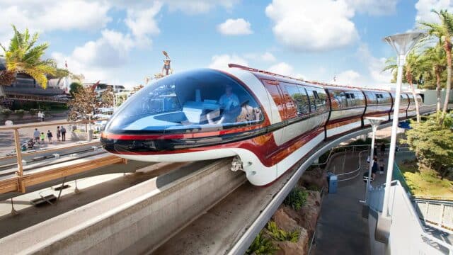 How to Enjoy Disneyland Beyond the Parks 18 Monorail on track