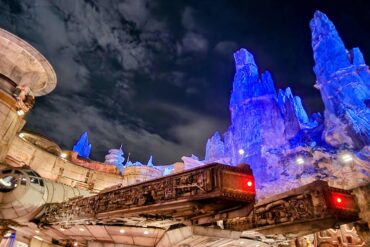 2024 Disney's Hollywood Studios After Hours Guide 159 Millennium Falcon at night in Star Wars: Galaxy's Edge at Disney's Hollywood Studios