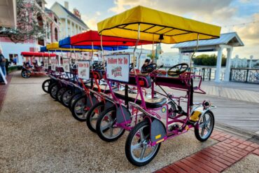 The 23 Most Romantic Disney World Attractions for Couples 175 Surrey bikes at Disney's BoardWalk in the Walt Disney World Resort