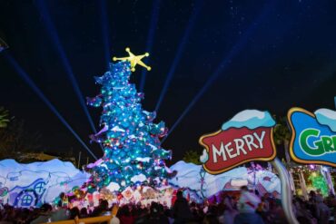 A Very Merry Universal Studios Hollywood Christmas Guide 1 Grinchmas Tree at Universal Studios Hollywood