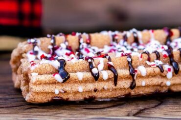 Foodie Guide for Disney Festival of Holidays at Disneyland Resort 105 Chocolate Peppermint Churro at Disney Festival of Holidays