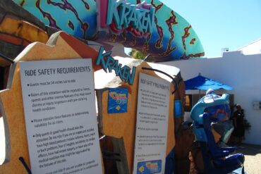 Quick Queue Pass at SeaWorld Orlando: What to Know 82 Kraken Entrance with Test Seat at SeaWorld Orlando