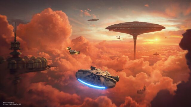 Star Wars: Galaxy's Edge Expands with Mando and Grogu's Millennium Falcon Mission 115 DX SXSW 2025 Falcon scaled 1